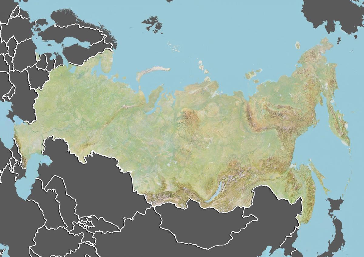 Kazakistan coğrafya haritası 