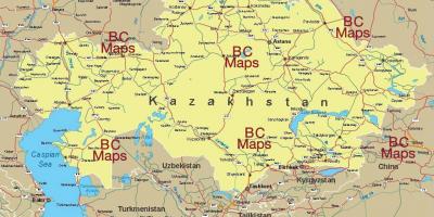 Kazakistan şehirleri göster